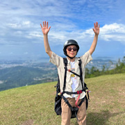 神山滑翔伞 + 德萨奶牛场